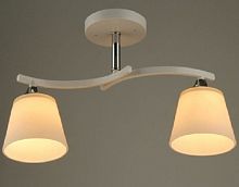 Люстра потолочная двухрожковая Мелодия Света Е27 Белая картинка 